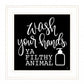 Wash Your Hands 1 White Framed Print Wall Art