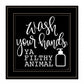 Wash Your Hands 2 Black Framed Print Wall Art