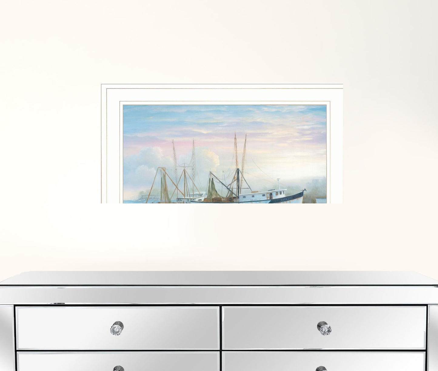 North Star At Rest 1 White Framed Print Wall Art