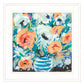 Fancy Florals II 2 White Framed Print Wall Art