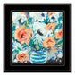 Fancy Florals II 1 White Framed Print Wall Art