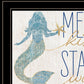 Mermaid Kisses Starfish Wishes 1 White Framed Print Wall Art