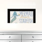 Mermaid Kisses Starfish Wishes 1 White Framed Print Wall Art