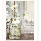 White Blossoms 1 White Framed Print Wall Art