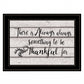 Always Thankful 3 Black Framed Print Wall Art