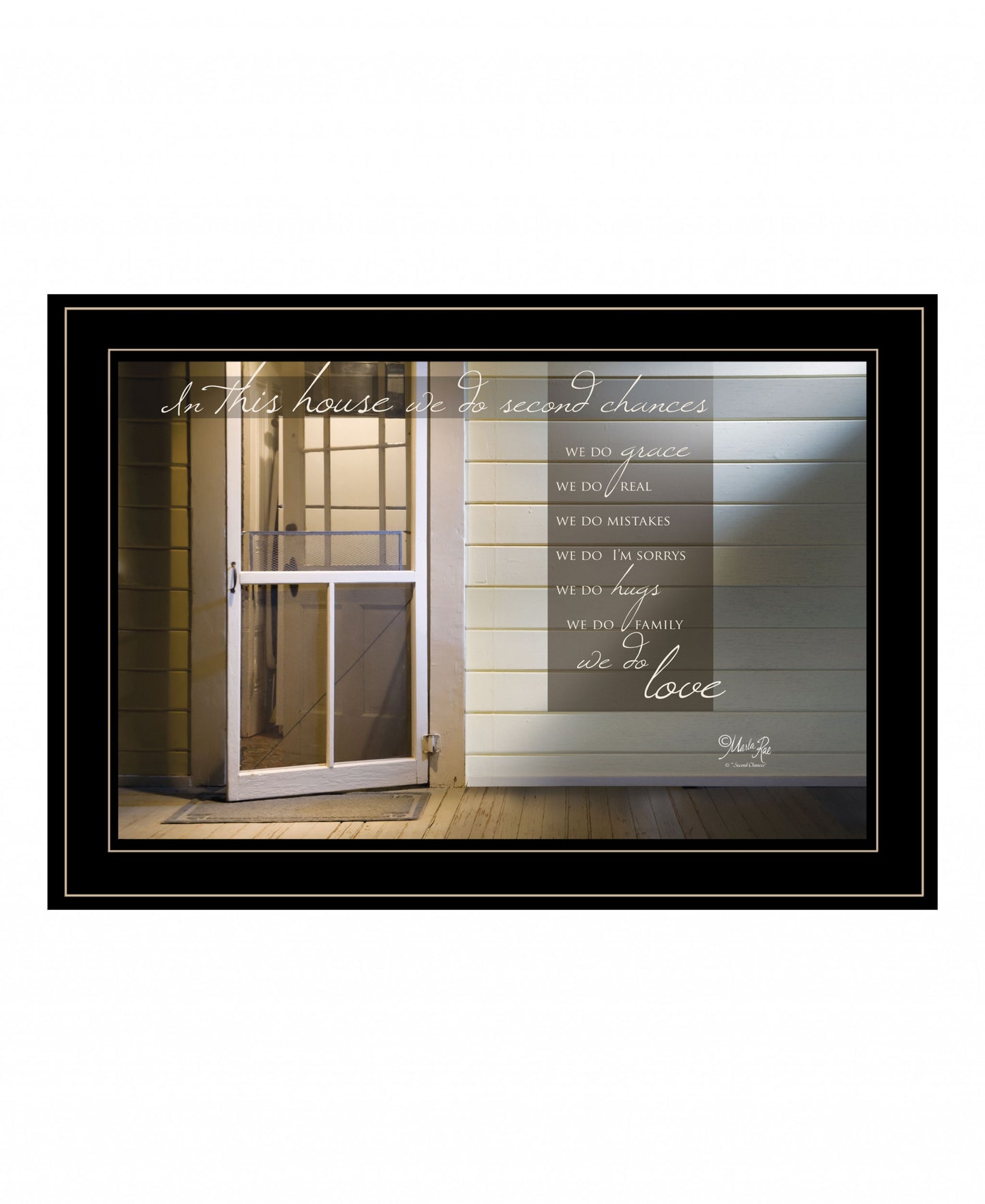 Second Chances 3 Black Framed Print Wall Art