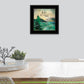 The Lake is Calling 2 Black Framed Print Wall Art