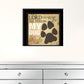 My Dog 2 Black Framed Print Wall Art