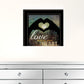 Love with all Your Heart 4 Black Framed Print Wall Art