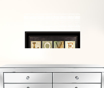 Love One Another 3 Black Framed Print Wall Art