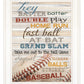 Hey Batter Batter 1 White Framed Print Wall Art