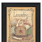 Laundry 1 Black Picture Frame Print Bathroom Wall Art