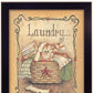 Laundry 2 Black Framed Print Bathroom Wall Art