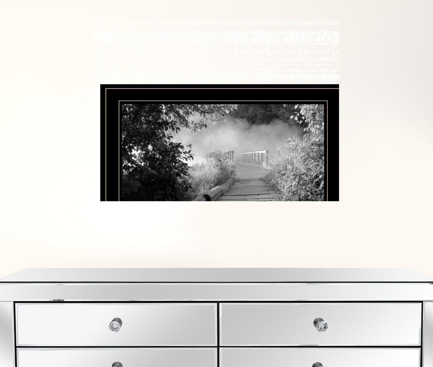 Beauty Grayscale 2 Black Framed Print Wall Art