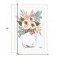 Floral Jar 1 White Framed Print Wall Art