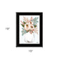 Floral Jar 2 Black Framed Print Wall Art