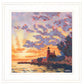 Light House 1 White Framed Print Wall Art