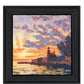 Light House 2 Black Framed Print Wall Art