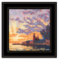 Light House 1 White Framed Print Wall Art