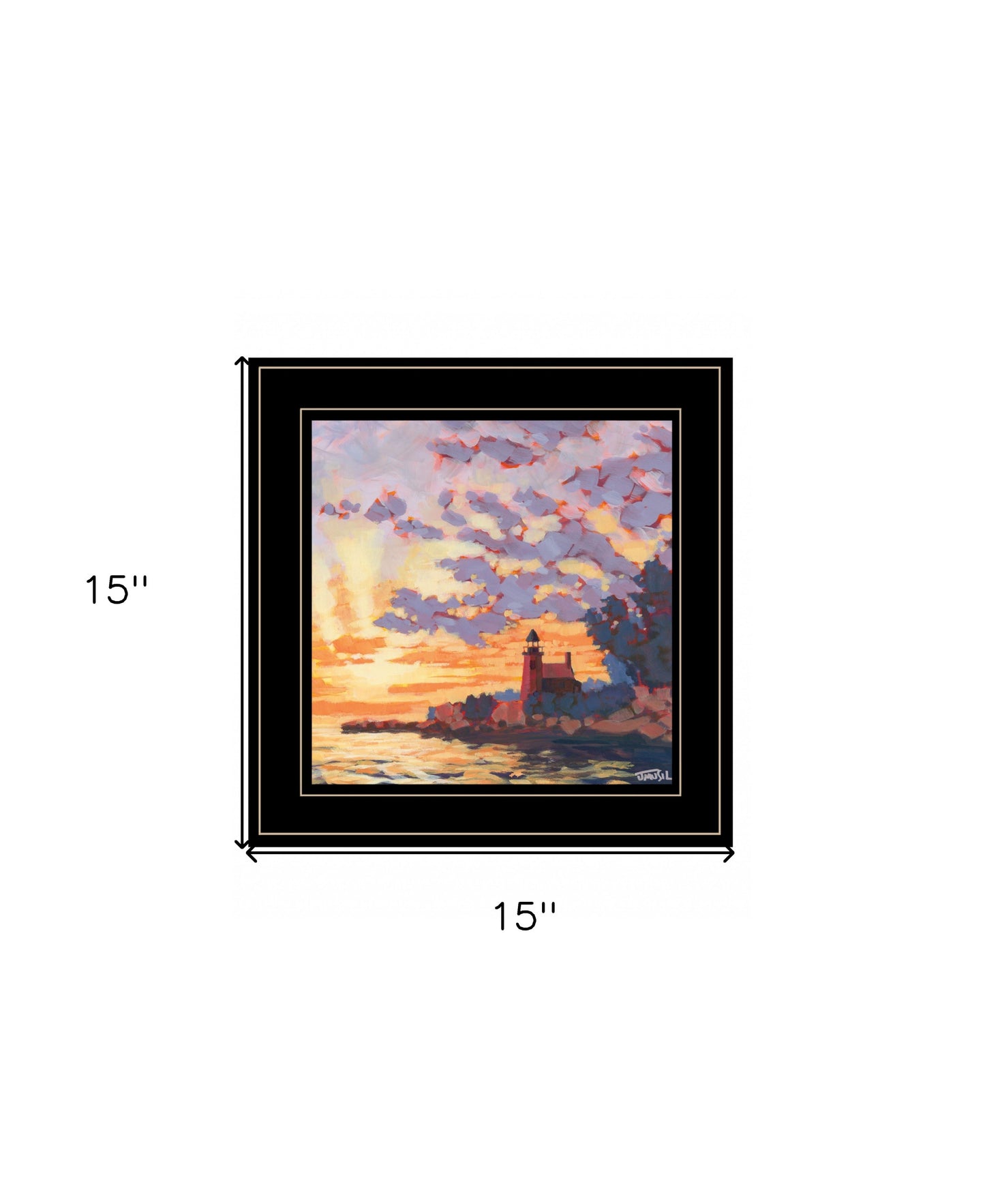 Light House 1 White Framed Print Wall Art