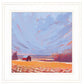 Slate Winter Sky 2 White Framed Print Wall Art