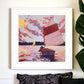 Small Sailboat 2 White Framed Print Wall Art