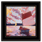 Small Sailboat 2 White Framed Print Wall Art