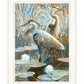 Marsh Herons II 1 White Framed Print Wall Art