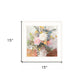 Table Bouquet 2 White Framed Print Wall Art