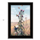 Meadow Butterflies 2 Black Framed Print Wall Art