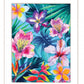 Tropical Flowers 1 White Framed Print Wall Art