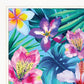 Tropical Flowers 2 White Framed Print Wall Art