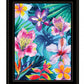 Tropical Flowers 2 White Framed Print Wall Art