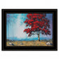 Red Tree 1 Black Framed Print Wall Art