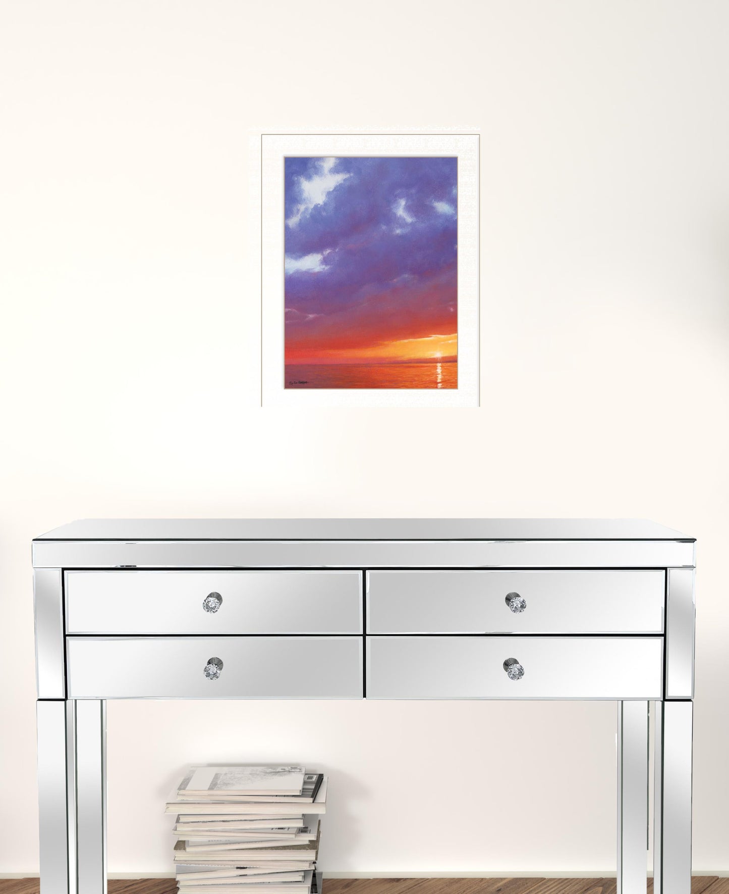 Certain Glow 1 White Framed Print Wall Art