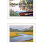 Set Of Two Serene Water 1 White Framed Print Wall Art