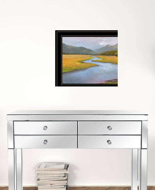 Set Of Two Serene Water 2 Black Framed Print Wall Art