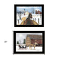 Set Of Two Sleigh Bells Ring 2 Black Framed Print Wall Art