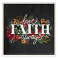 Set Of Two Cherish And Have Faith 1 Black Framed Print Wall Art