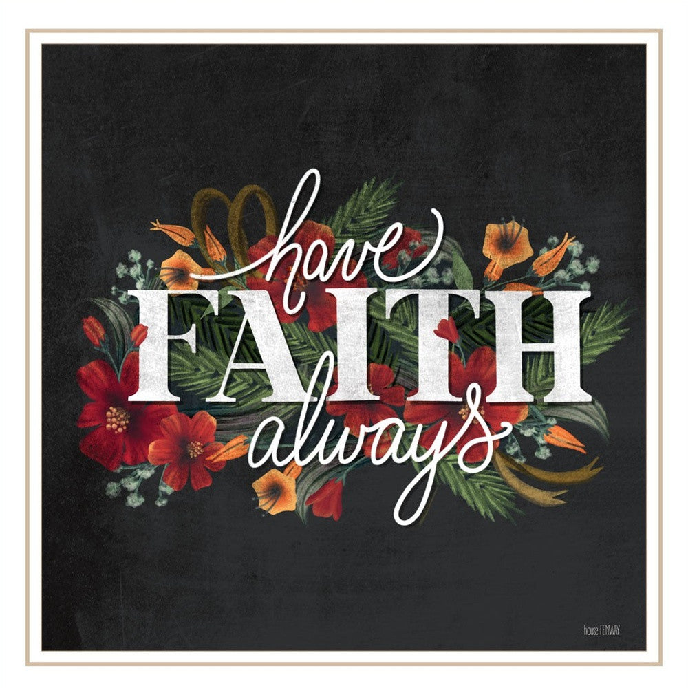 Set Of Two Cherish and Have Faith 1 Black Framed Print Wall Art