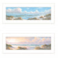 Set Of Two The Seascape 2 White Framed Print Wall Art