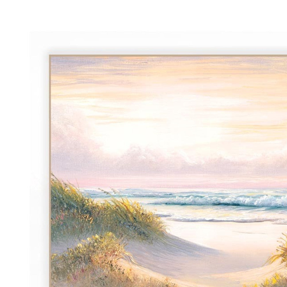 Set Of Two The Seascape 2 White Framed Print Wall Art