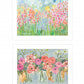 Set Of Two Garden Flowers II 1 White Framed Print Wall Art