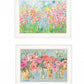 Set Of Two Garden Flowers II 2 White Framed Print Wall Art