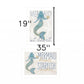 Set Of Two Two Mermaids 1 White Framed Print Wall Art