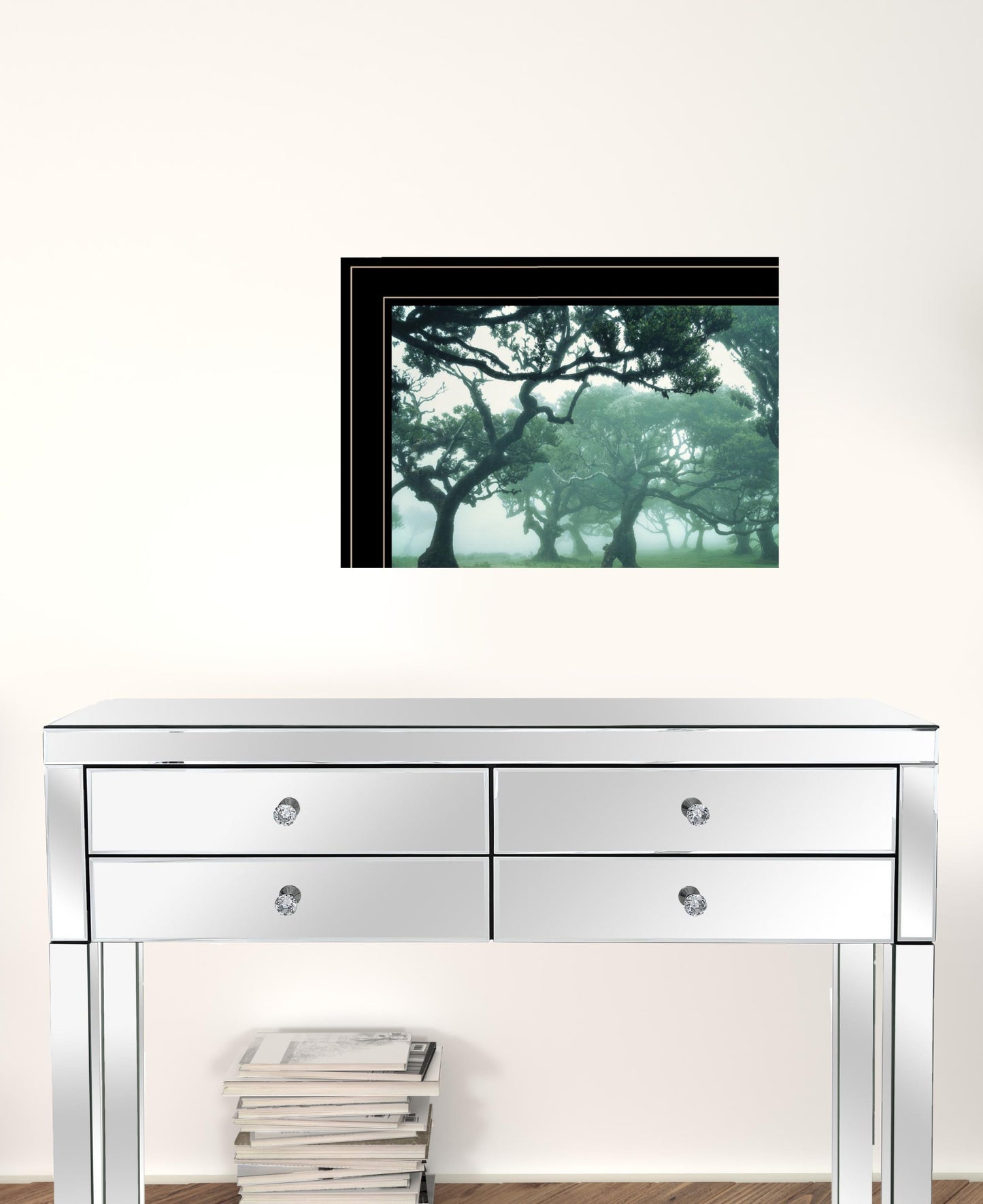 Set Of Two Enchanted Forest 2 Black Framed Print Wall Art