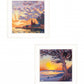 Set Of Two Carmel Beach and Lighthouse 1 White Framed Print Wall Art