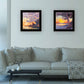 Set Of Two Carmel Beach and Lighthouse 1 White Framed Print Wall Art