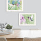 Set Of Two Humming Bird 1 And 2 White Framed Print Wall Art