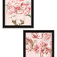 Set Of Two The Peonies 1 Black Framed Print Wall Art